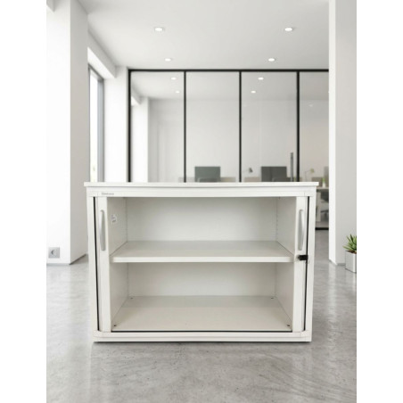Armario Oficina Bajo Blanco 72x100 cm. de Steelcase - Montiel