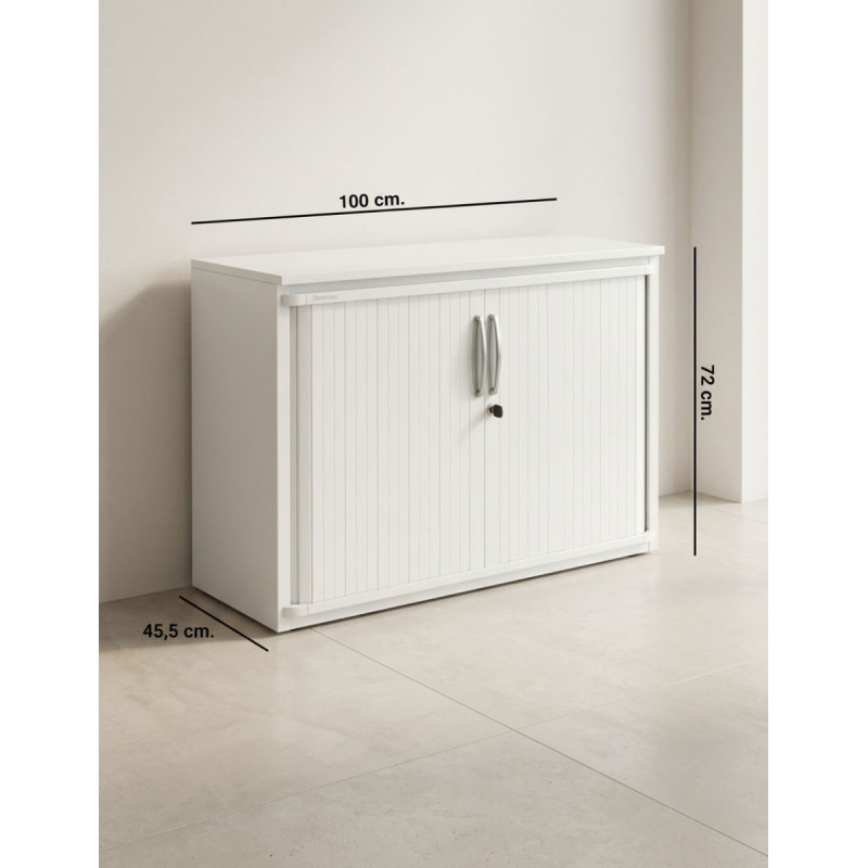 Armario Oficina Bajo Blanco 72x100 cm. de Steelcase - Montiel