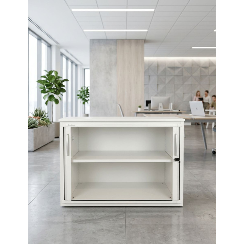 Armario Oficina Bajo Blanco 72x100 cm. de Steelcase - Montiel