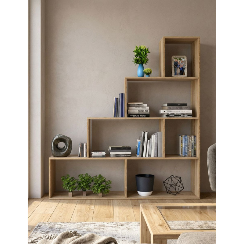 Estantería Escalonada Madera 145x145 cm. Liora - Montiel