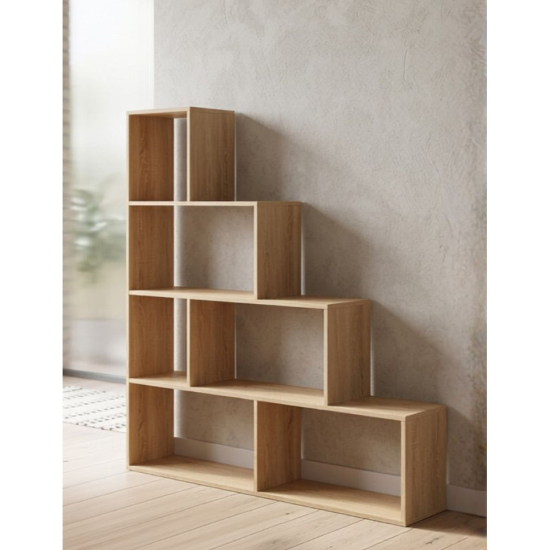 Estantería Escalonada Madera 145x145 cm. Liora - Montiel