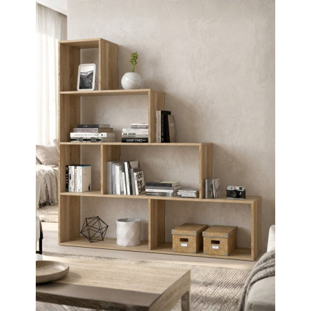 Estantería Escalonada Madera 145x145 cm. Liora - Montiel