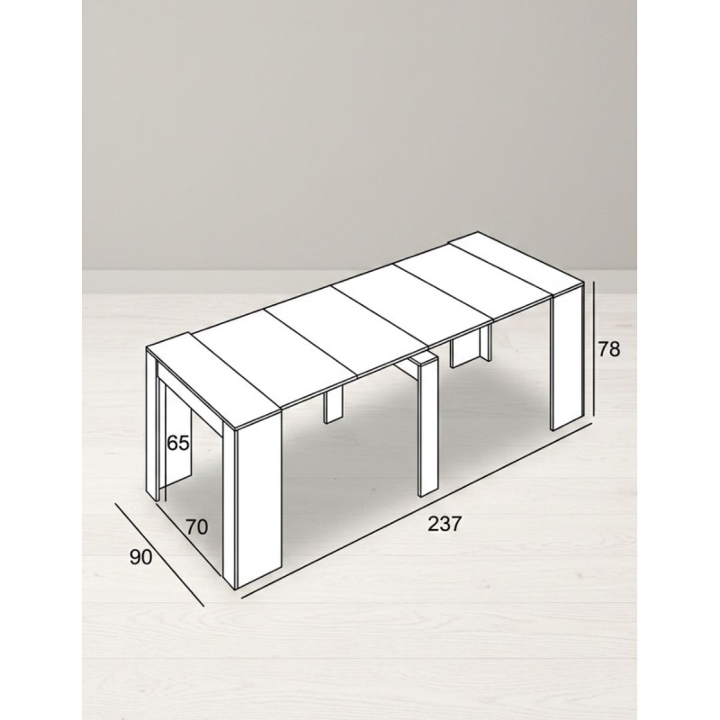 Mesa Extensible Comedor Elora Living - Montiel