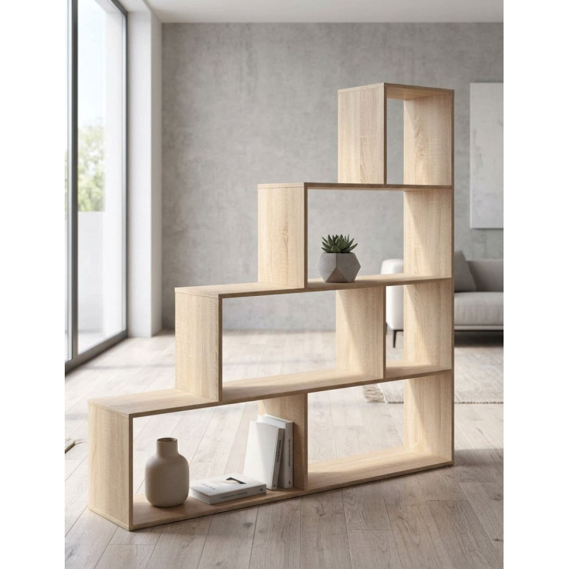 Estantería Escalonada Madera 145x145 cm. Liora - Montiel