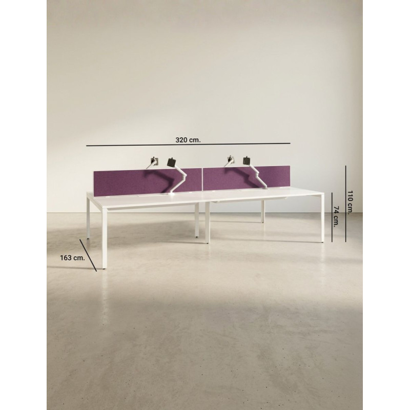 Multipuesto Blanco Oficina 320x163 de Herman Miller - Montiel