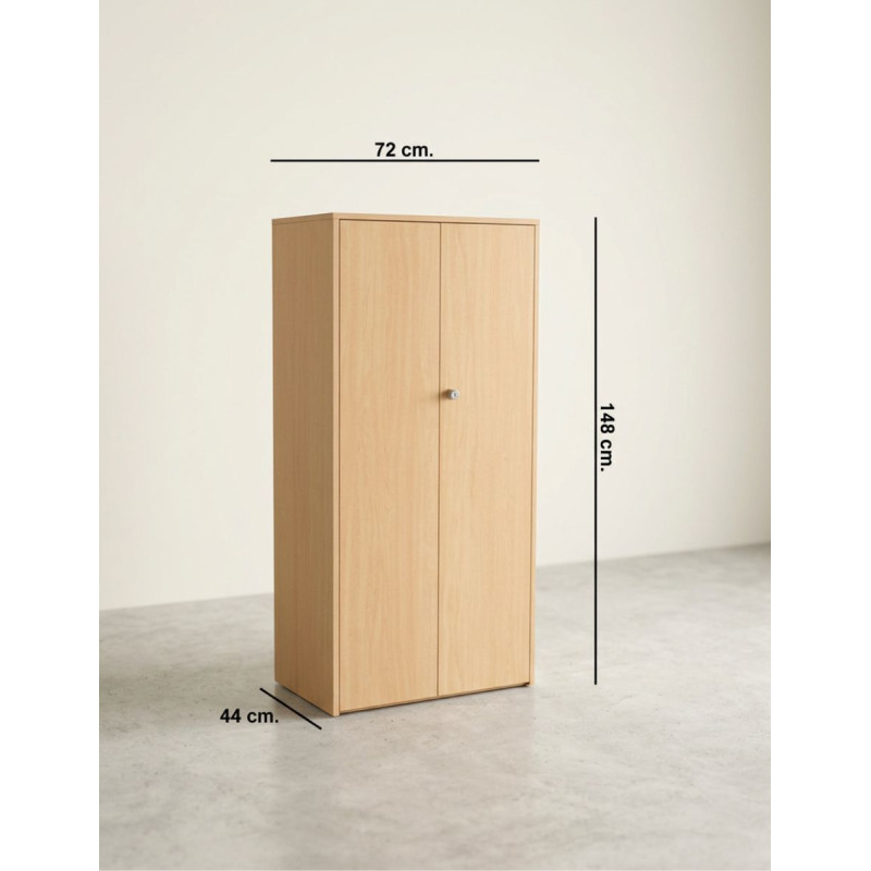 Armario Medio Oficina Haya 148x72 cm. MM1881 de Montiel
