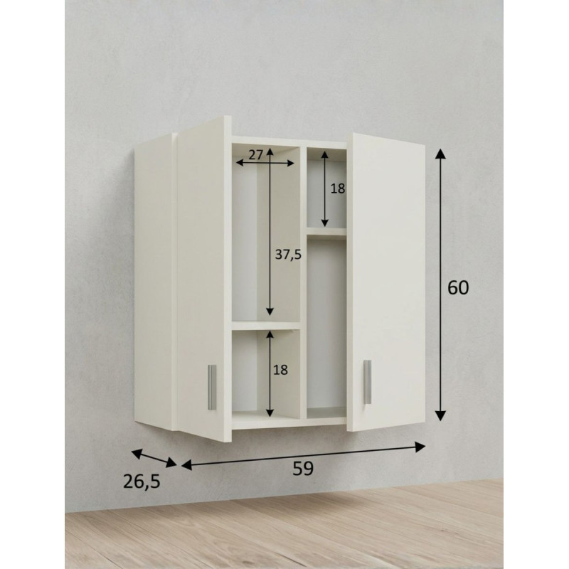 Armario Alto para Pared Smart Living - Montiel