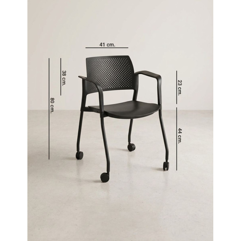 Silla de Recepción con Ruedas Kyos de Cerantola - Montiel