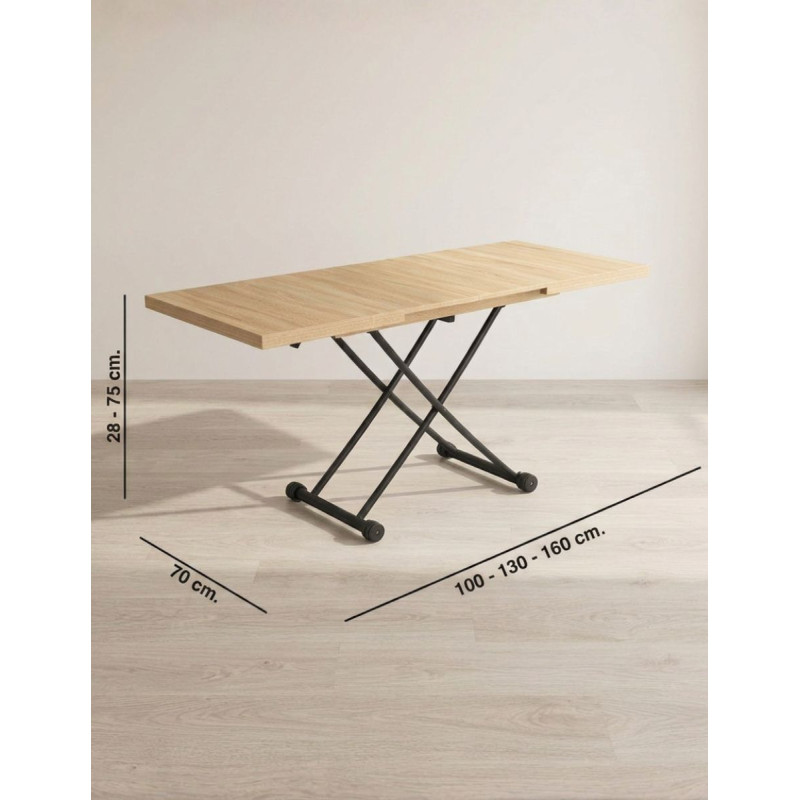 Mesa Extensible 100-130-160 cm. Benson - Montiel