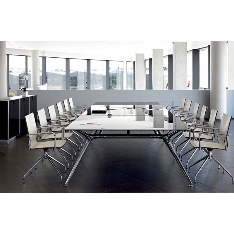 ▷ Mesa de Reunión de Cristal ARKITEK de ACTIU | Oficinas Montiel