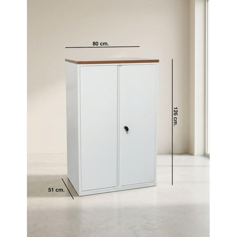 Armario Oficina Blanco 126x80 cm. de Herman Miller - Montiel