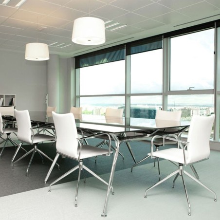 ▷ Mesa de Reunión de Cristal ARKITEK de ACTIU | Oficinas Montiel