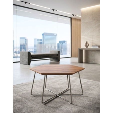Mesa de Centro Baja Nogal de Herman Miller - Montiel