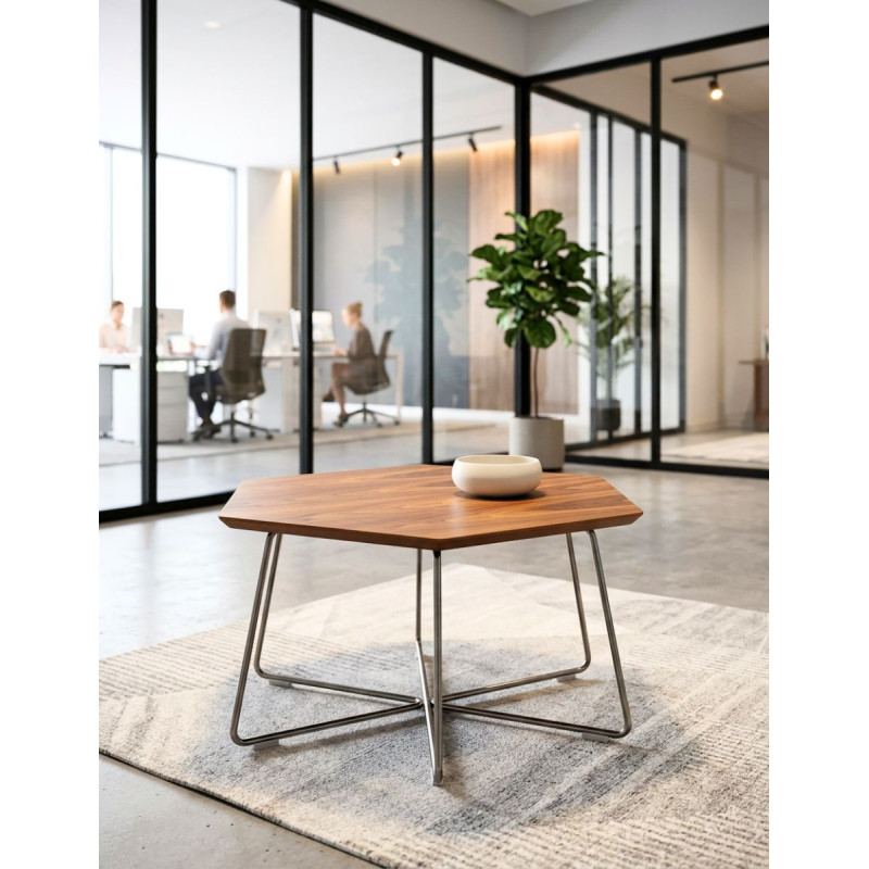 Mesa de Centro Baja Nogal de Herman Miller - Montiel