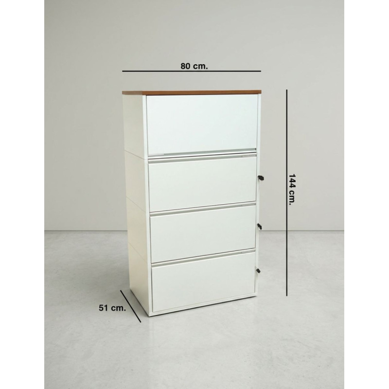 Archivador Oficina Blanco 144x80 cm. de Herman Miller - Montiel