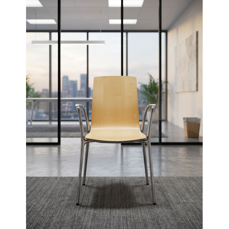 Silla Recepciones de Madera Gorka de Akaba - Montiel