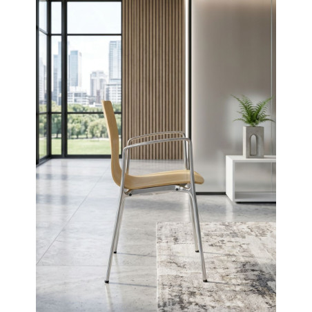 Silla Recepciones de Madera Gorka de Akaba - Montiel