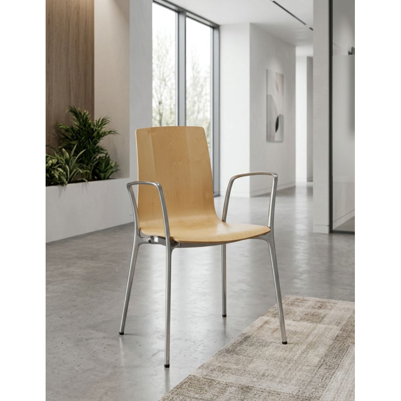 Silla Recepciones de Madera Gorka de Akaba - Montiel