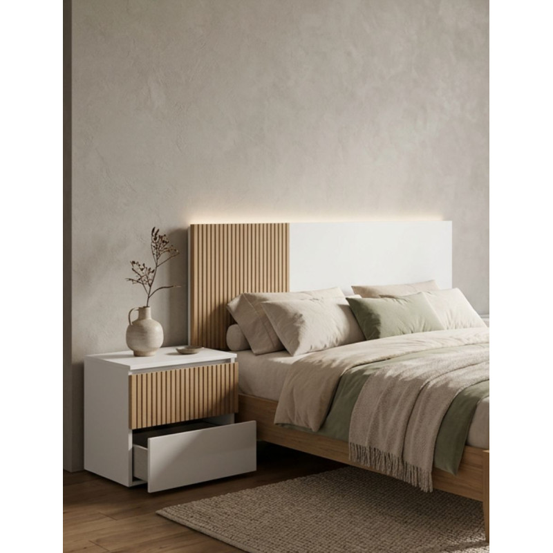 Pack Dormitorio Cabezal+2 Mesitas Noche Maisonor - Montiel