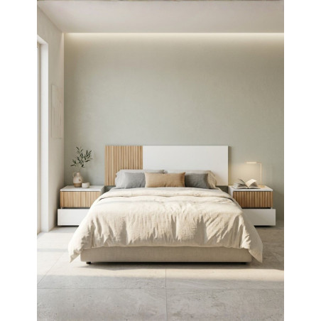 Pack Dormitorio Cabezal+2 Mesitas Noche Maisonor - Montiel