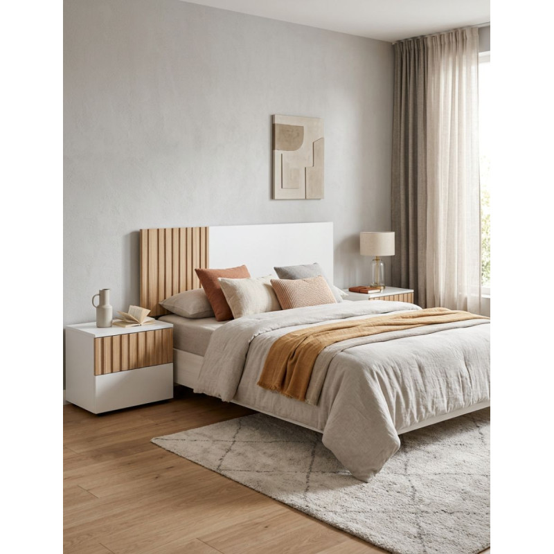 Pack Dormitorio Cabezal+2 Mesitas Noche Maisonor - Montiel