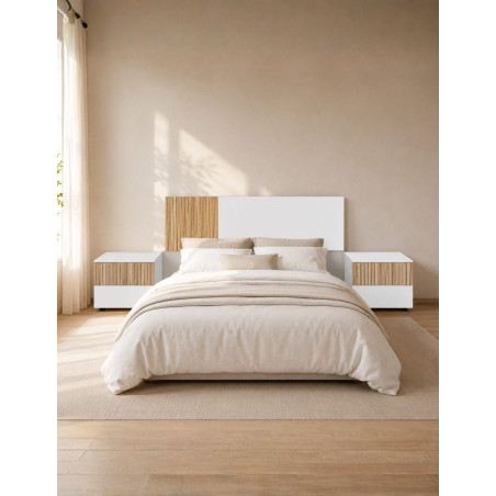 Pack Dormitorio Cabezal+2 Mesitas Noche Maisonor - Montiel
