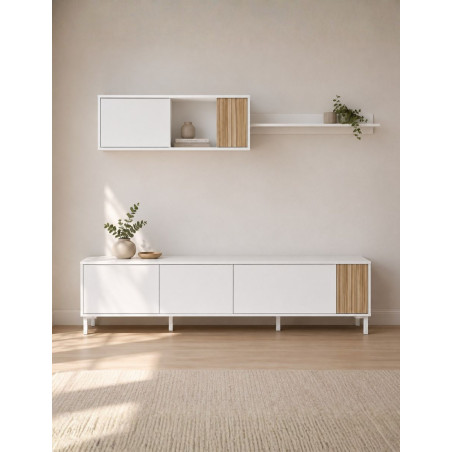 Pack Salón  Aparador TV+Estante+Modulo Maisonor - Montiel