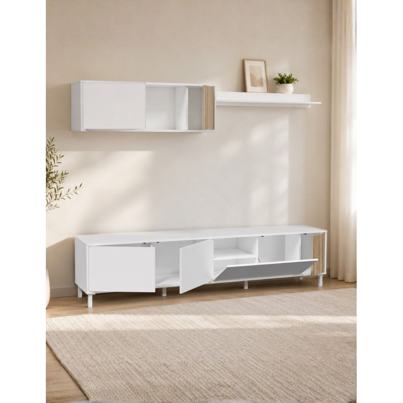 Pack Salón  Aparador TV+Estante+Modulo Maisonor - Montiel
