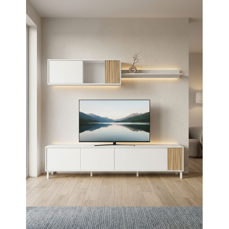Pack Salón  Aparador TV+Estante+Modulo Maisonor - Montiel