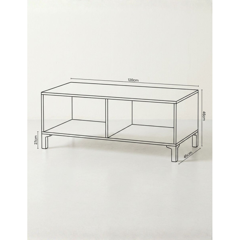 Mesa de Centro para Salón 100x50 cm. Rosven Plus - Montiel