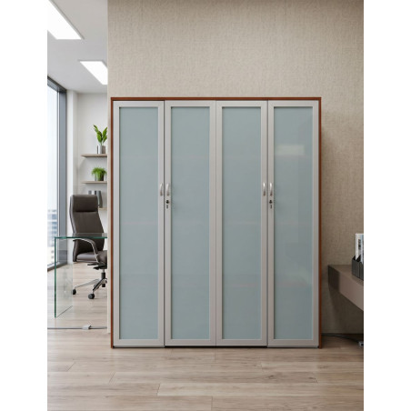 Mueble Aparador Amplio con Puertas Cristal MM1690 - Montiel