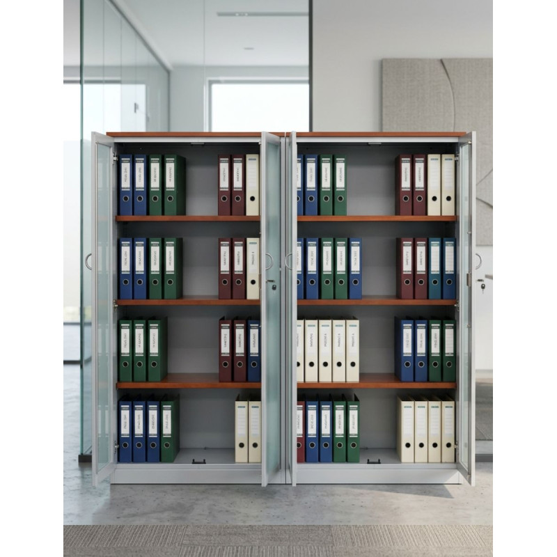 Mueble Aparador Amplio con 4 Puertas Cristal MM1690 - Montiel
