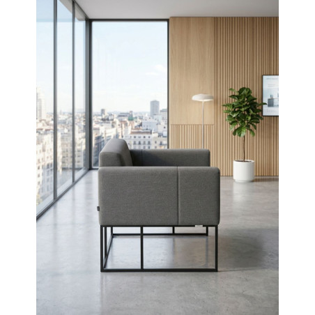 Sofá Recepción Oficina Gris 1 Plaza de Inclass - Montiel