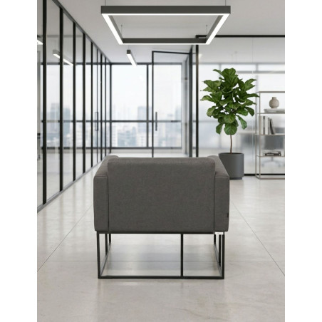 Sofá Recepción Oficina Gris 1 Plaza de Inclass - Montiel