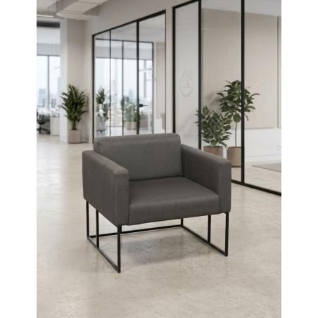 Sofá Recepción Oficina Gris 1 Plaza de Inclass - Montiel