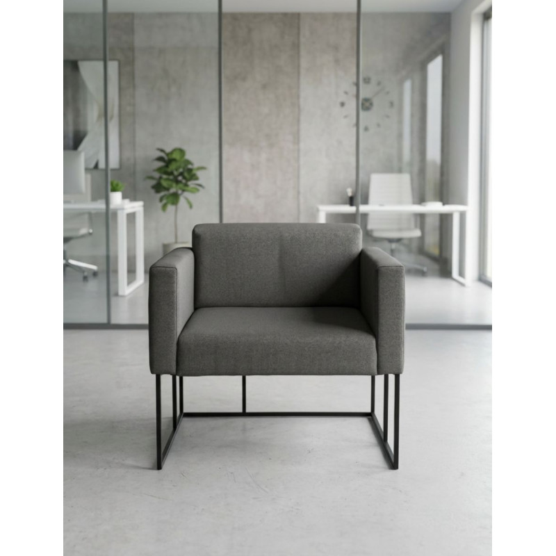Sofá Recepción Oficina Gris 1 Plaza de Inclass - Montiel