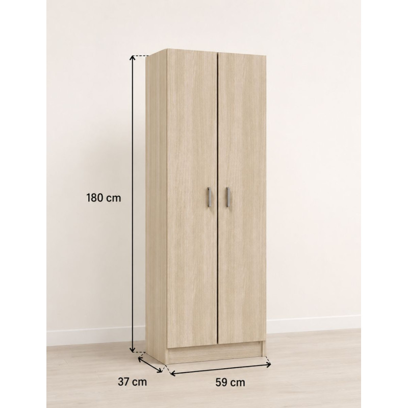 Armario 2 Puertas 180x59x37 cm. Smart Living - Montiel