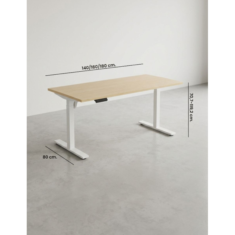 Mesa Oficina Recta Elevable Vela de Kesta - Montiel