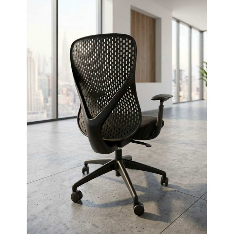 Silla Oficina Ergonómica Negra Arno de Vincolo - Montiel
