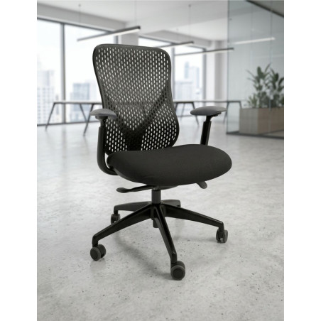 Silla Oficina Ergonómica Negra Arno de Vincolo - Montiel