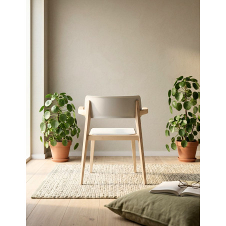 Silla Confidente de Madera Manes de Dileoffice - Montiel
