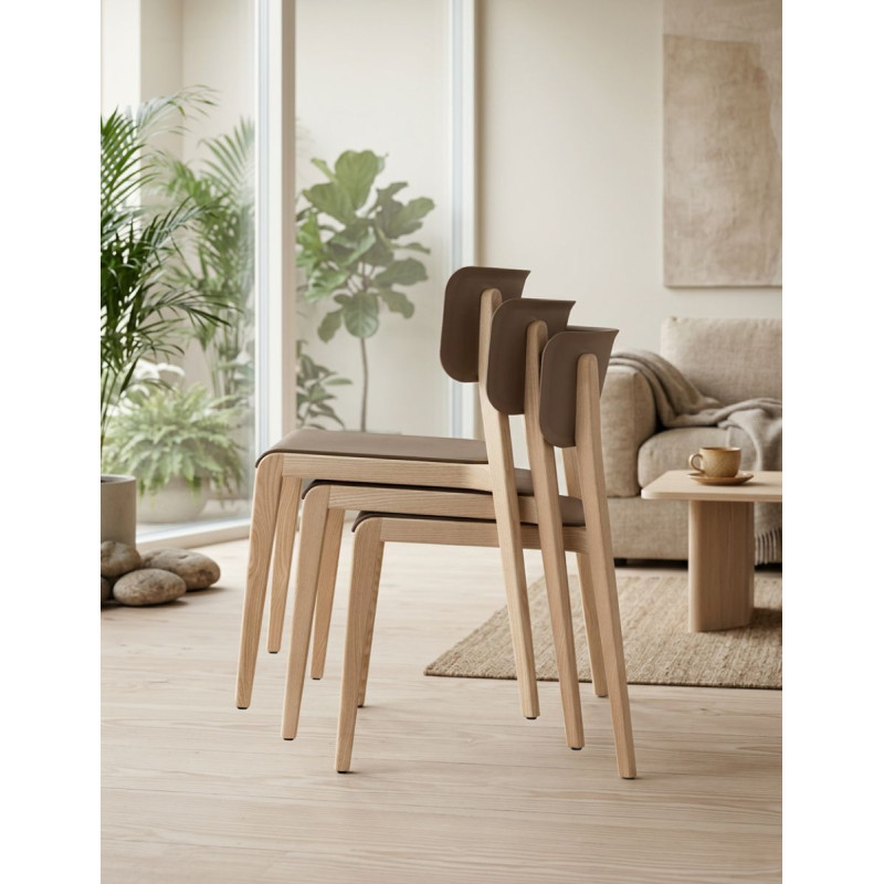 Silla Confidente de Madera Manes de Dileoffice - Montiel