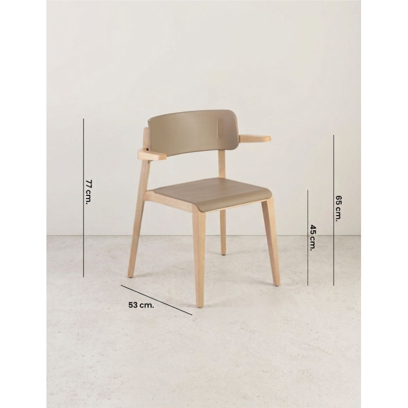 Silla Confidente de Madera Manes de Dileoffice - Montiel