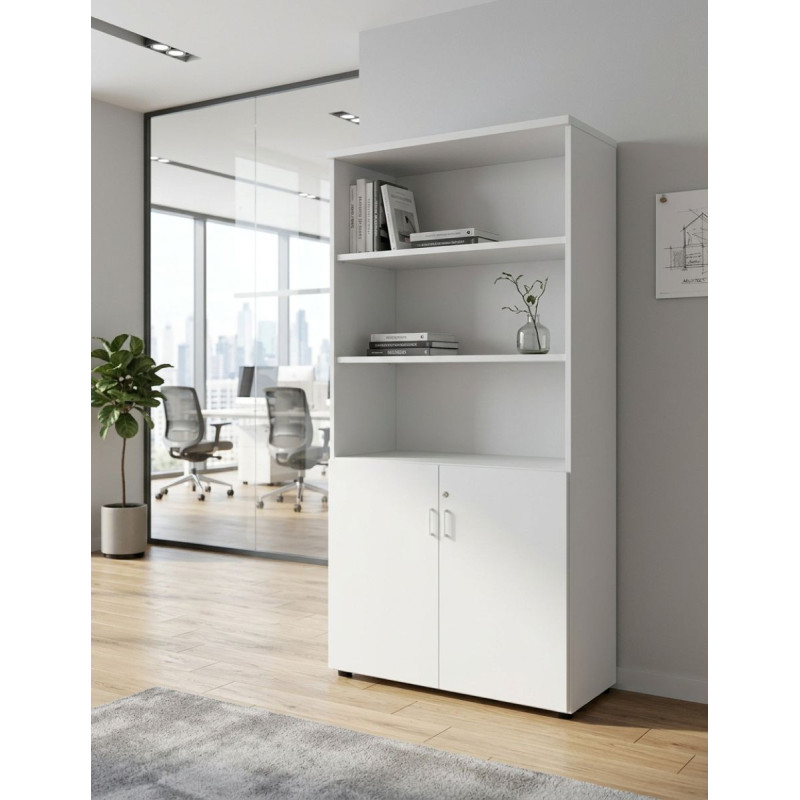 Armario Blanco Oficina 185x100 cm. AR153 de Actiu - Montiel