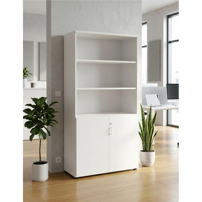Armario Blanco Oficina 185x100 cm. AR153 de Actiu - Montiel