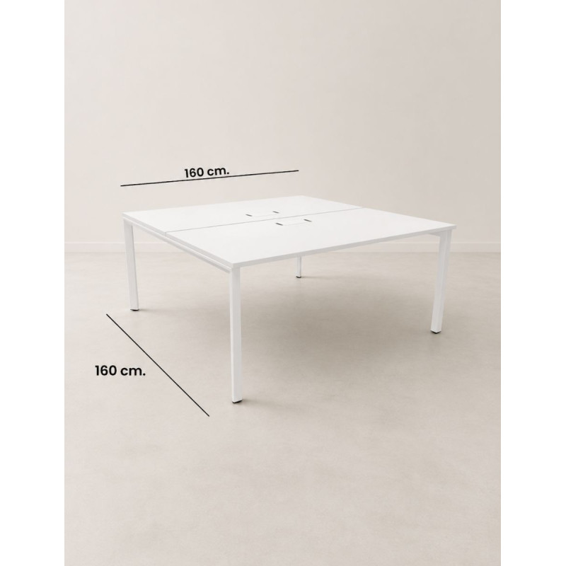 Multipuesto Blanco 160x160 cm. Vital ST de Actiu - Montiel