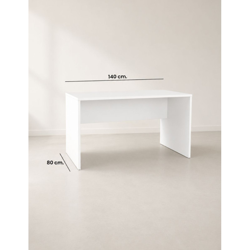 Mesa Oficina 140x80 cm. Blanca Ofimat de Actiu - Montiel