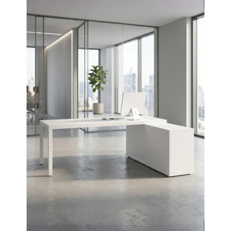Mesa Oficina con Mueble Auxiliar Prisma de Actiu - Montiel