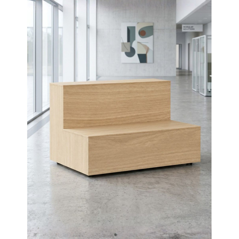 Grada de Madera Roble con Ruedas de Actiu - Montiel