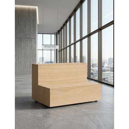 Grada de Madera Roble con Ruedas de Actiu - Montiel